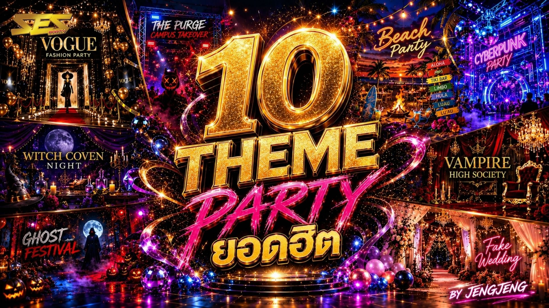 10 ธีมปาร์ตี้บริษัทตัวตึง ที่สาย HR และ Marketing เห็นแล้วต้องเซฟ! เปลี่ยนงานเลี้ยงธรรมดาให้เป็นไวรัลทั้งบริษัท